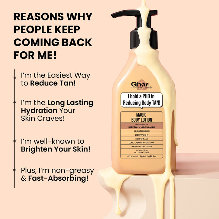 Magic Body Lotion with Saffron and Niacinamide