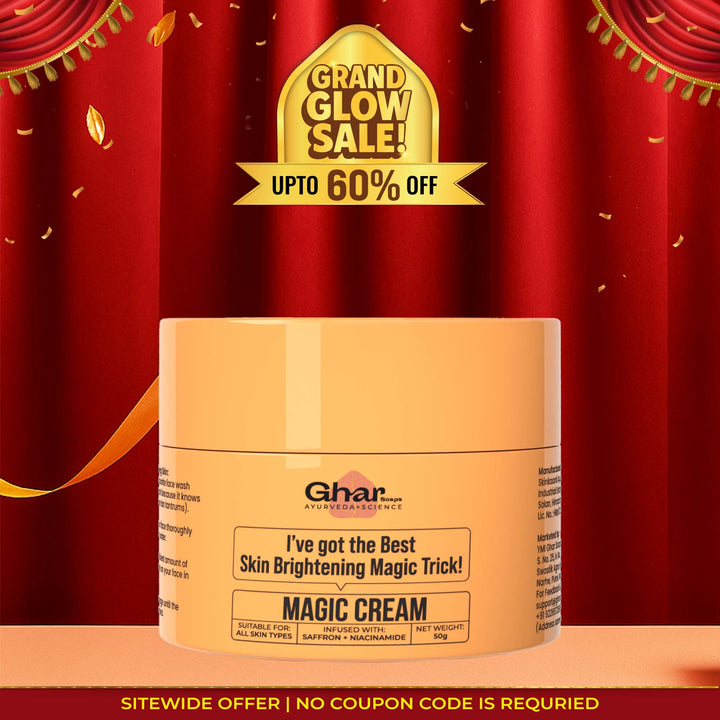 Magic Cream with Saffron & Niacinamide for De-Tan & Skin Brightening
