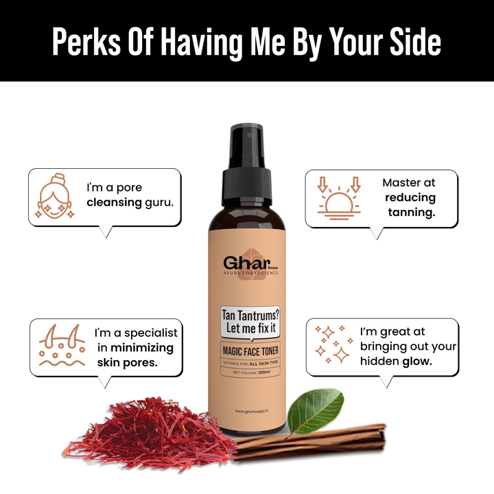 Magic Face Toner(Sandalwood & Saffron)
