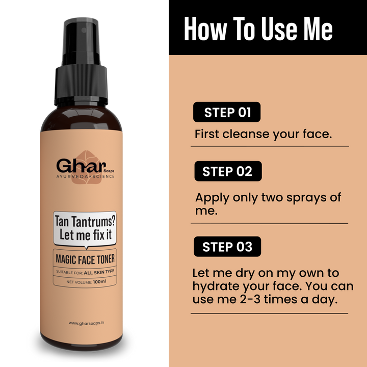 Magic Face Toner(Sandalwood & Saffron)
