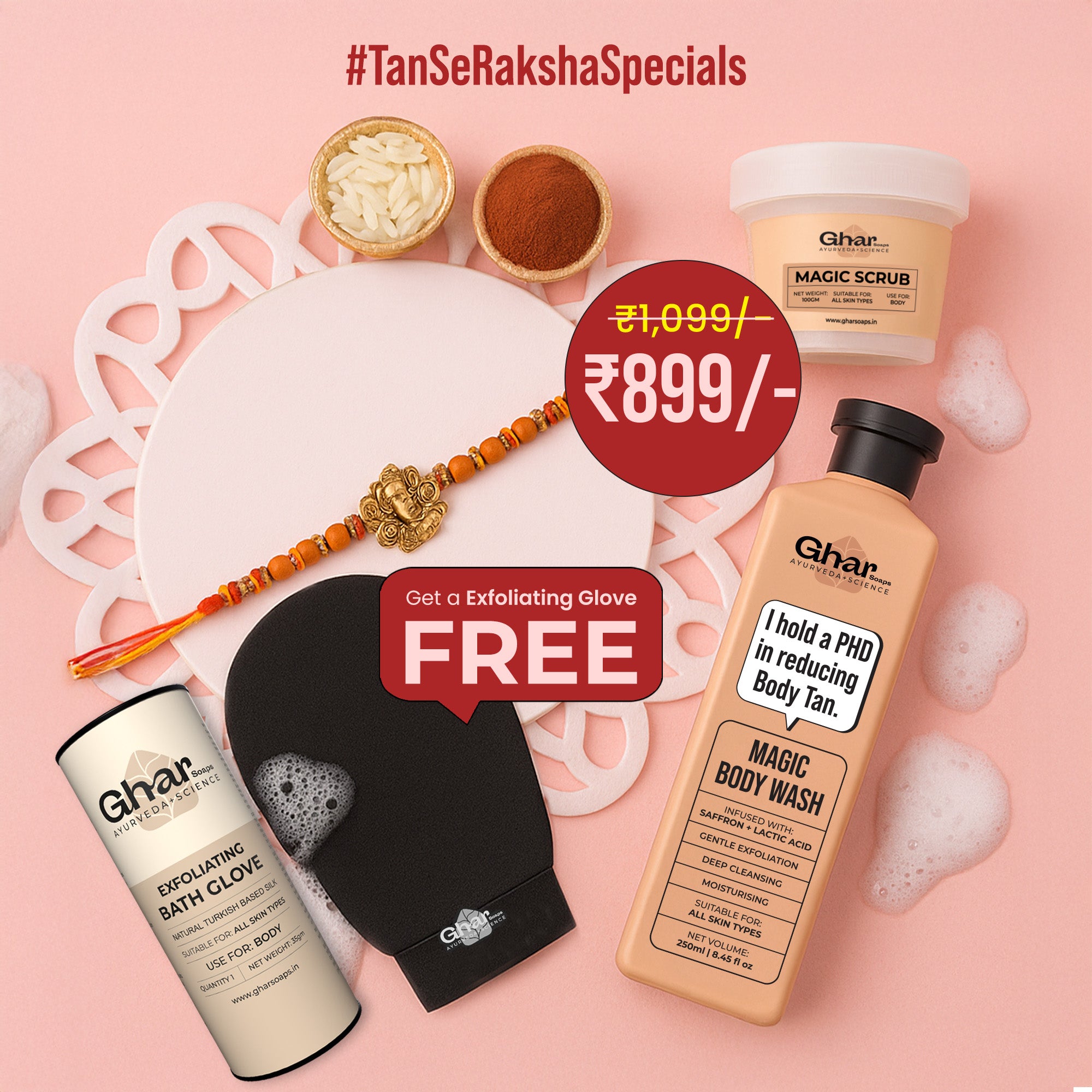 Magic Body wash + Free Exfoliating Body Glove