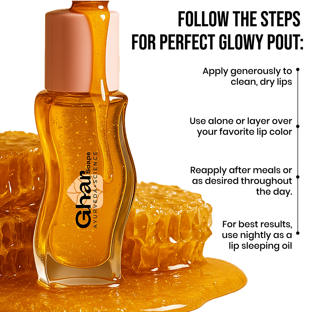 Honey Lip Oil for Instant Plumper, Fuller & 12+ Hours Hydrated Lips