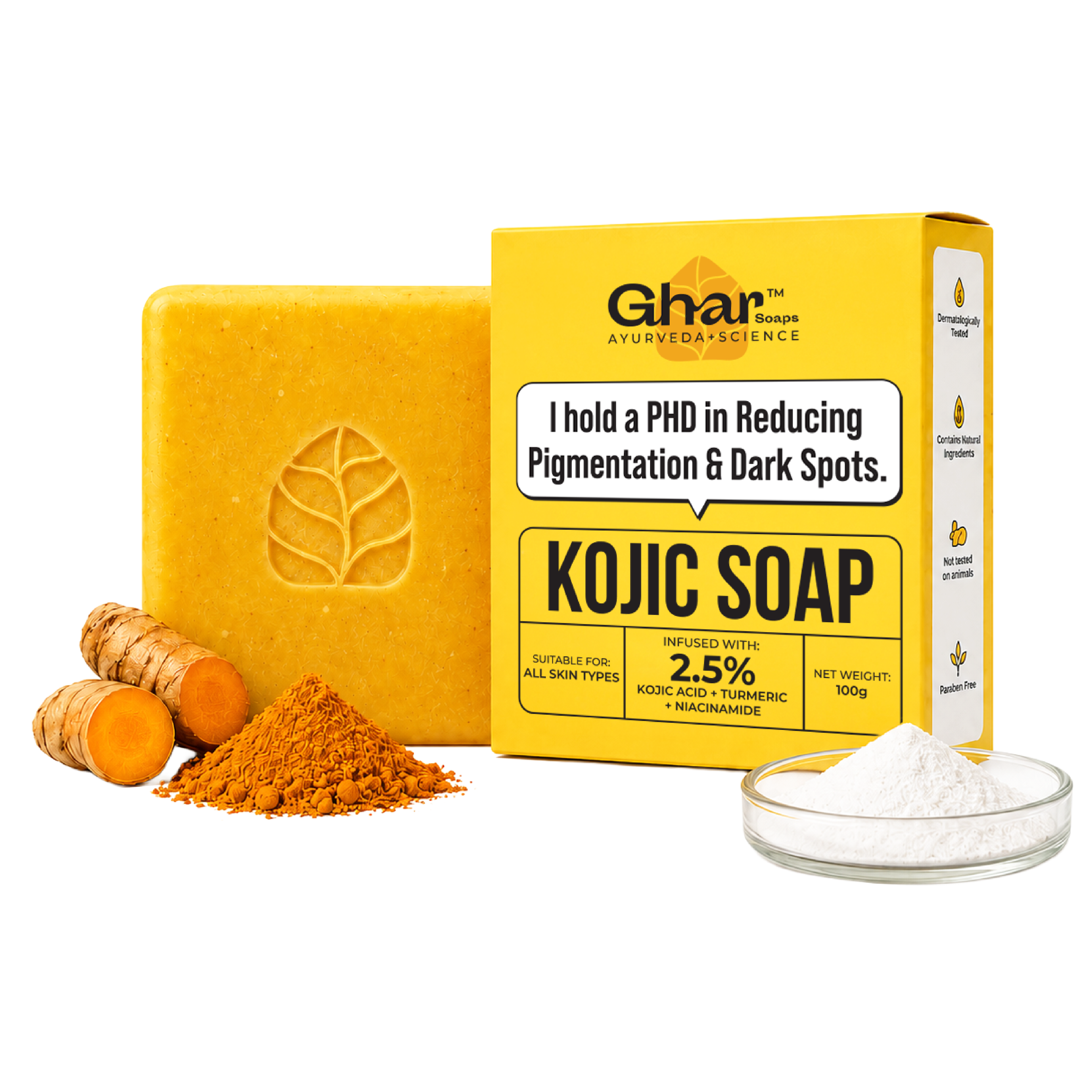 Kojic Acid Soap for De-Pigmentation & Dark Spot Reduction