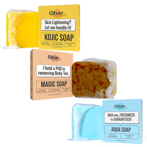 Ghar Soaps Natural Soaps Trio