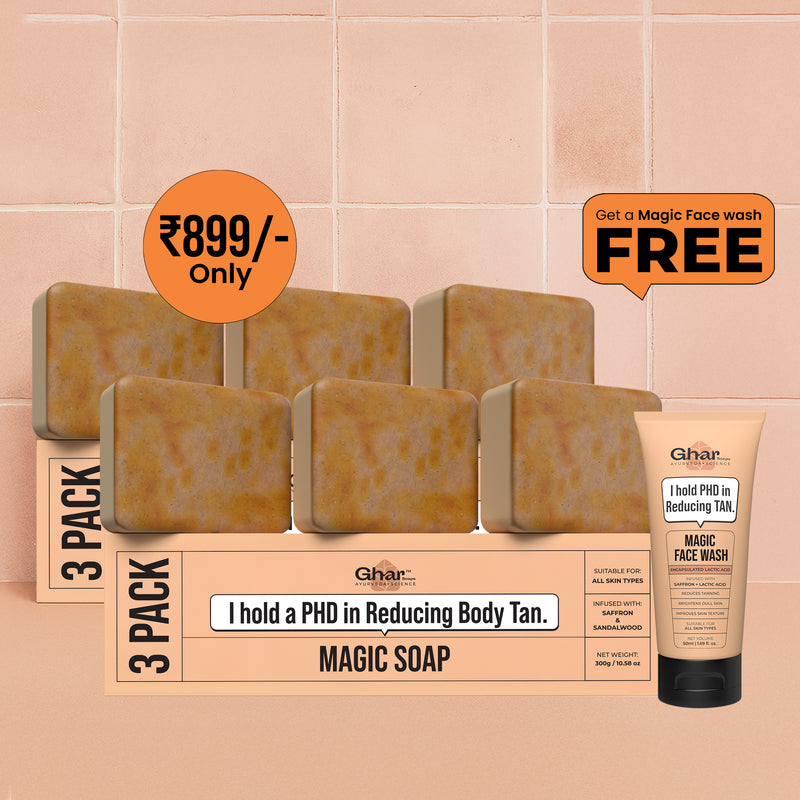 Magic Soap Pack of 6 + Magic face wash 50ml