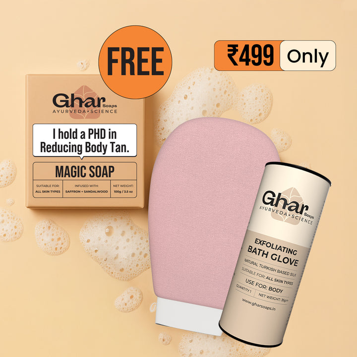 Magic Soap & Exfoliating Body Glove Combo