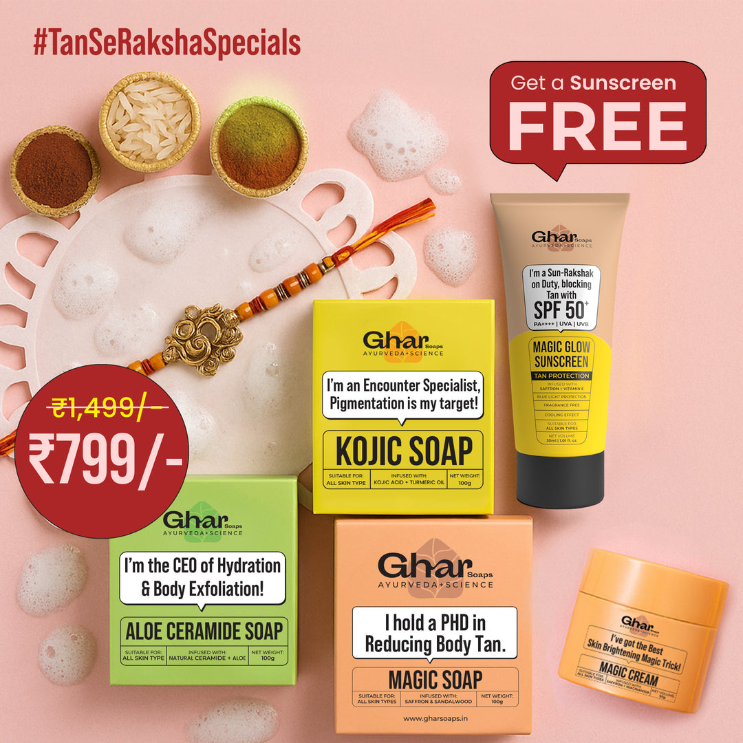 Natural Soaps Trio with Free Magic Sunscreen