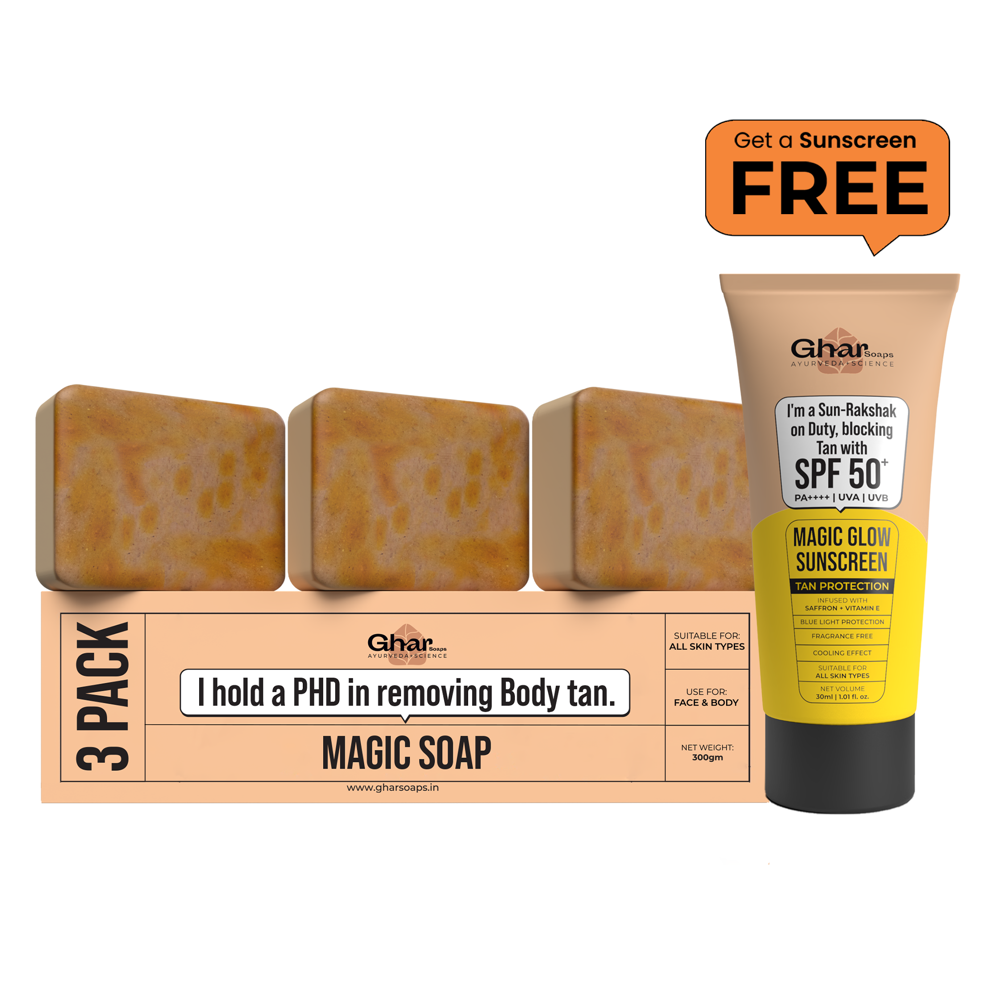 Magic Soap + FREE Magic Glow Sunscreen