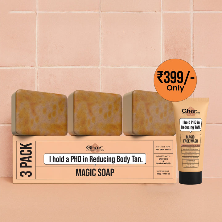 3 Pack Magic Soap +  Free Magic Face wash 30ml
