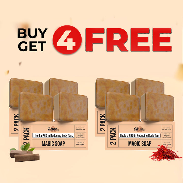 MAGIC SOAP ( SAFFRON AND SANDAL WOOD SOAP )