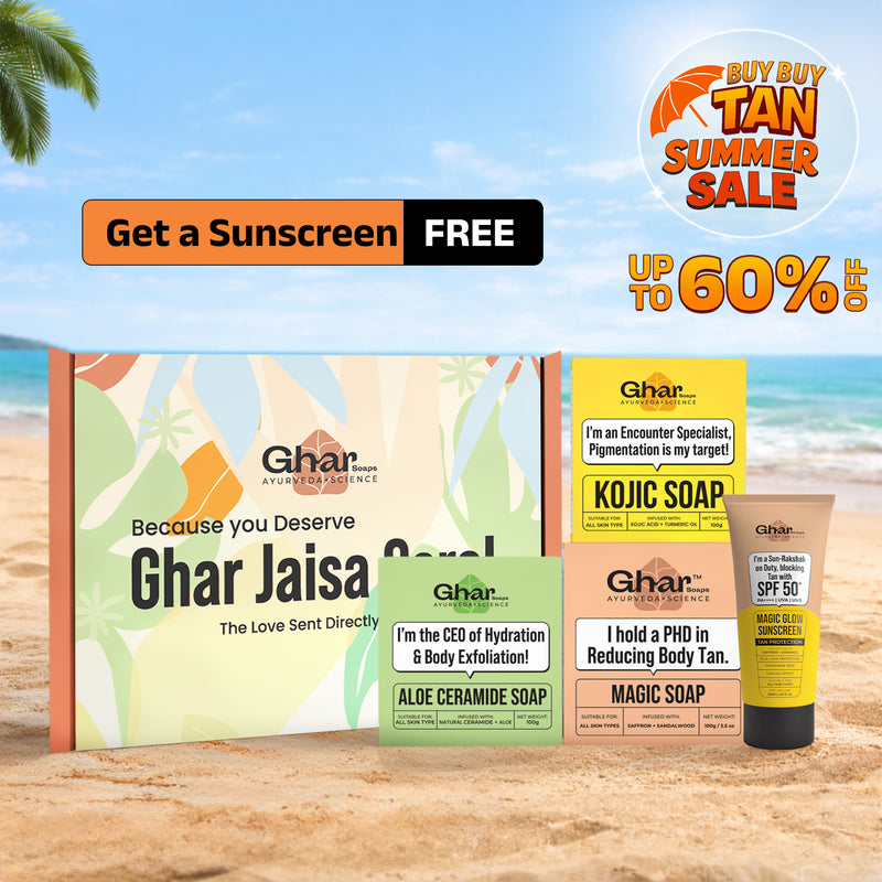 Natural Soaps Trio with Free Magic Sunscreen