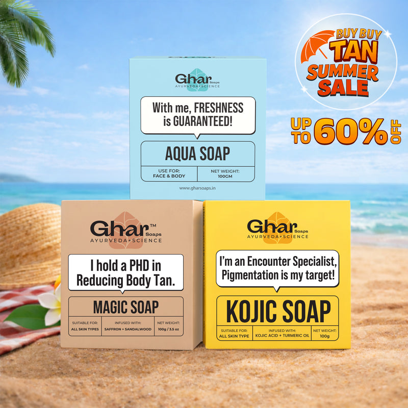 Ghar Soaps Natural Soaps Trio
