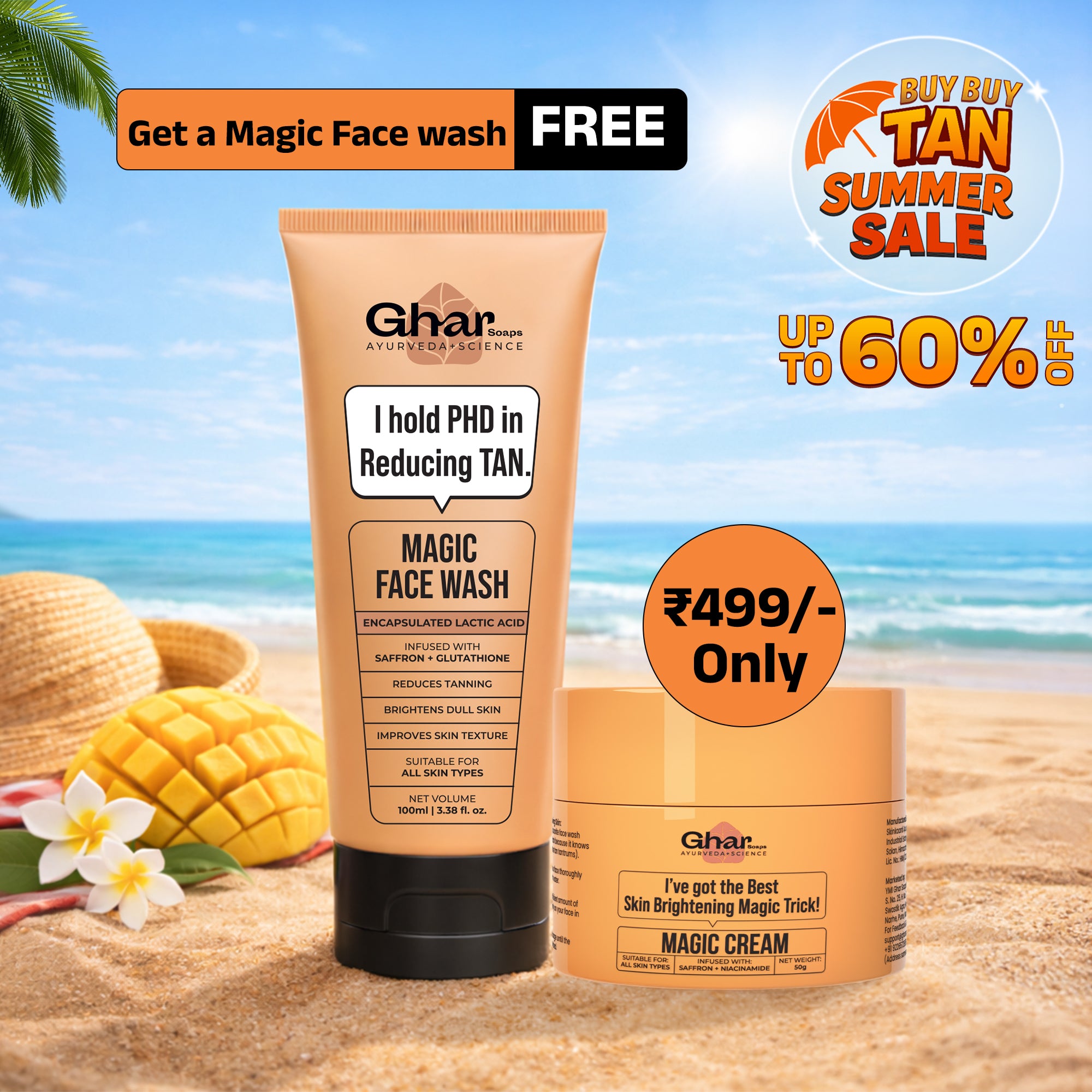 Magic Cream + Free Magic Face Wash 100ml