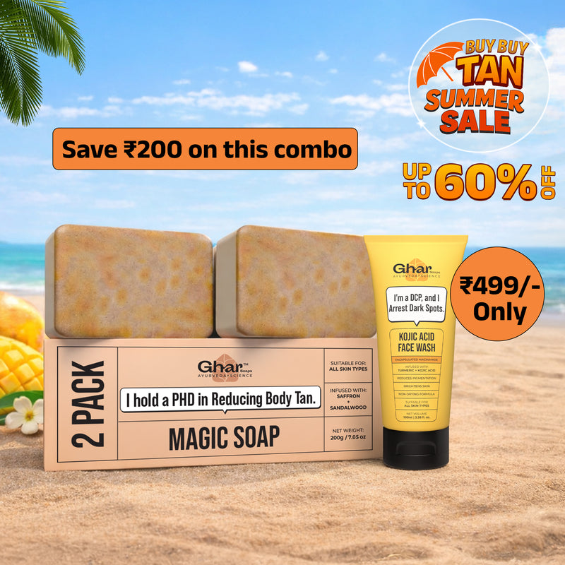Magic Soap + Kojic Face Wash + Magic Cream + Free Sunscreen