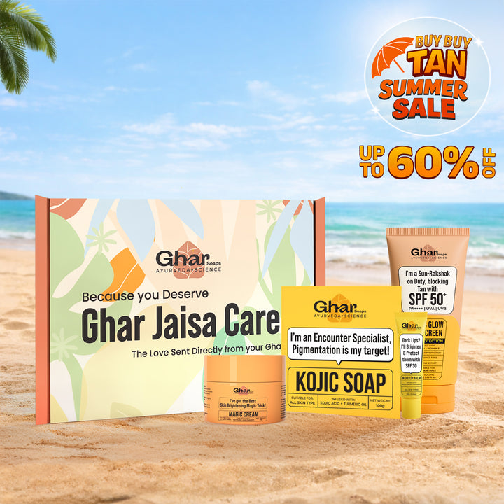 Magic Cream + Kojic Soap + Sunscreen + Lipbalm