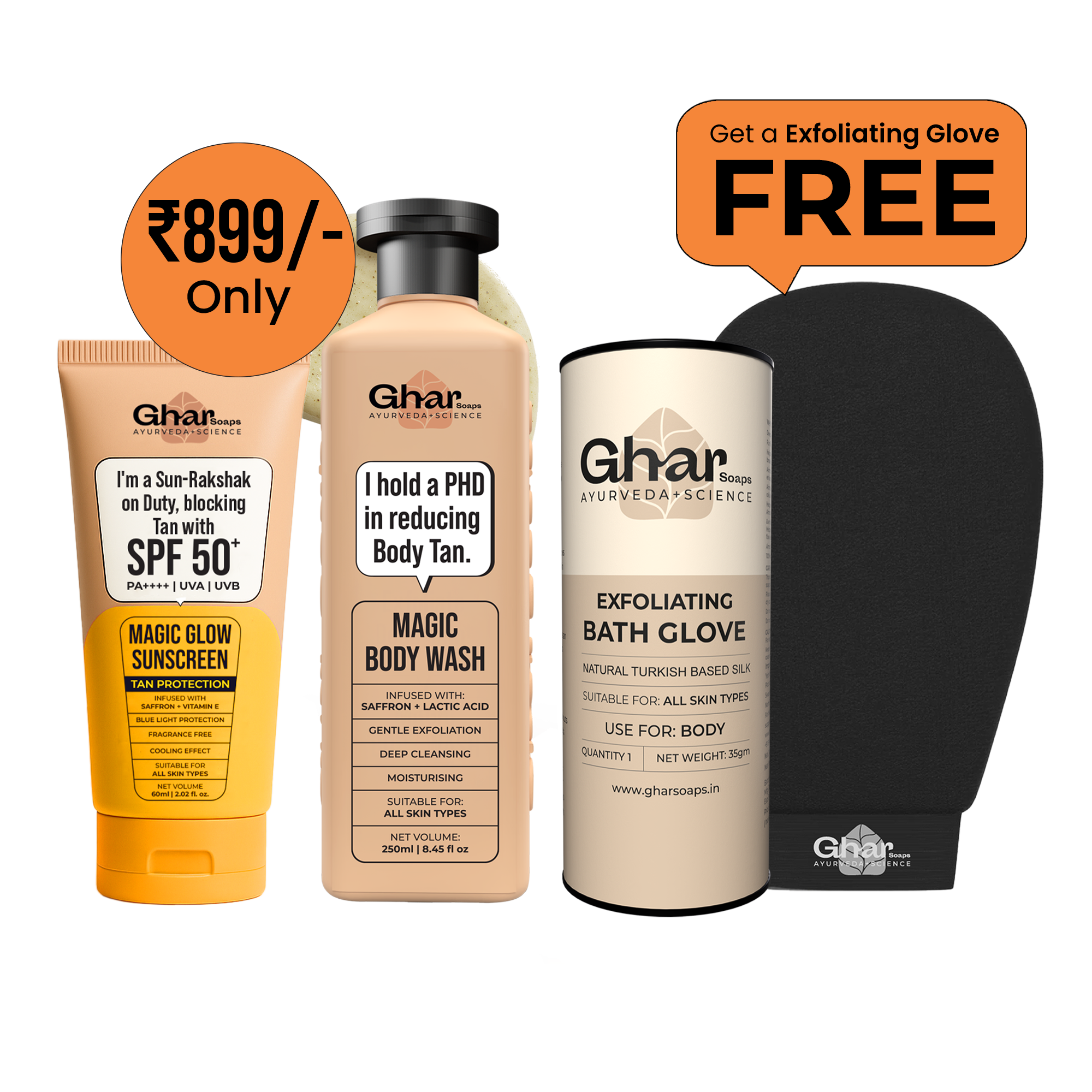 Magic Body wash + Free Exfoliating Body Glove