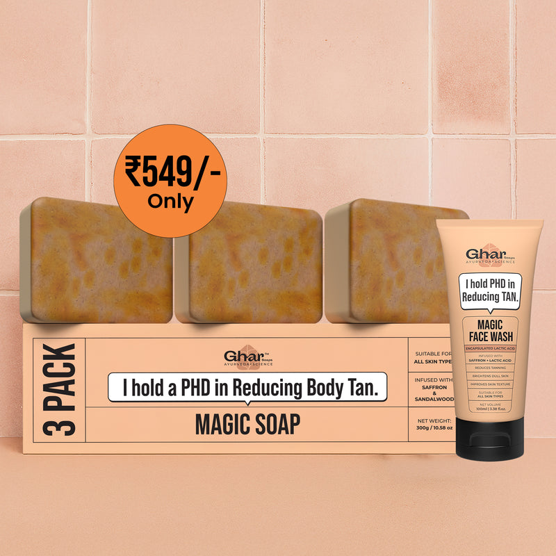 3 Pack Magic Soap + Free Magic Facewash 100ml
