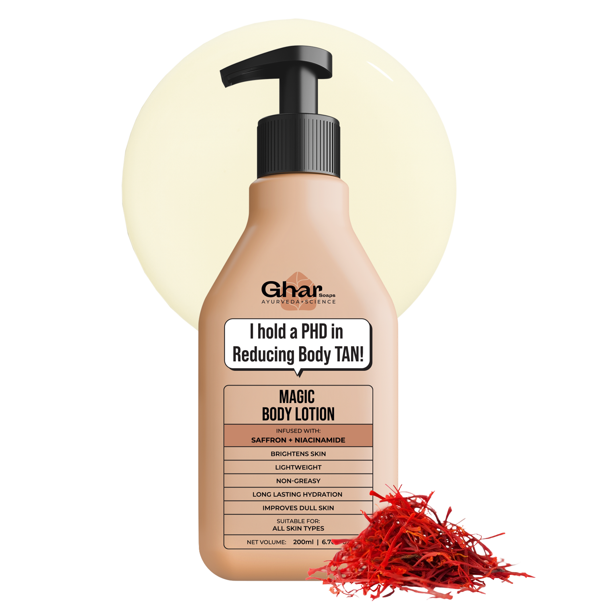 Magic Body Lotion with Saffron and Niacinamide