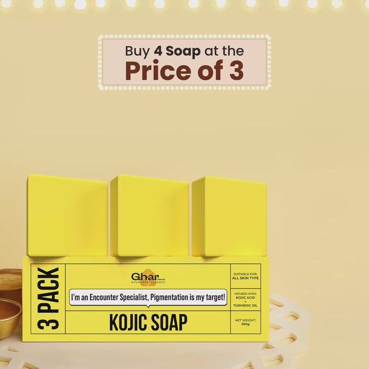 Free Soap with Pack of 3 Kojic Acid Soap