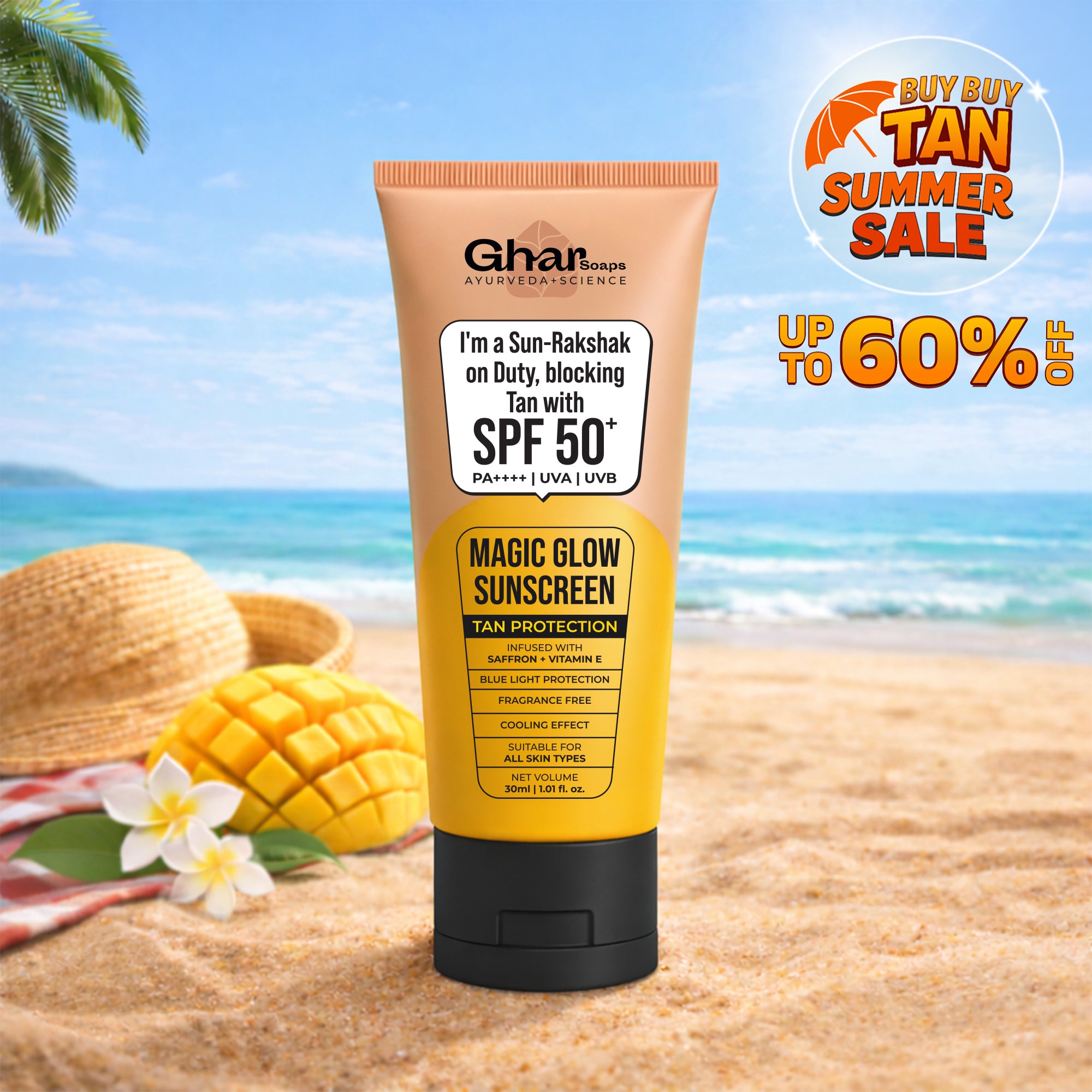 Magic Glow Sunscreen with SPF 50+ & PA++++