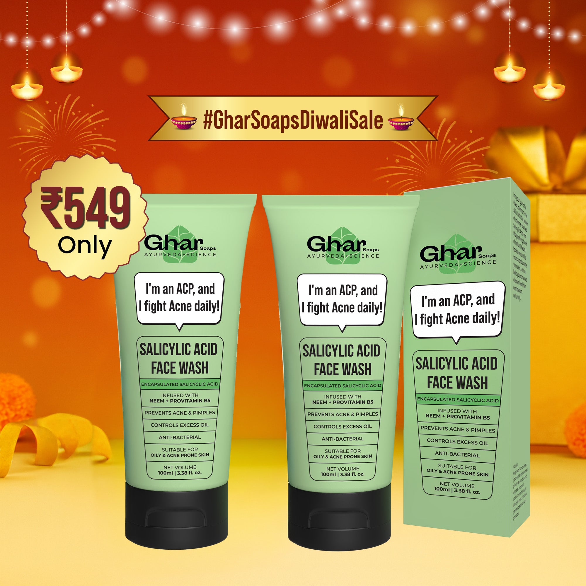 Salicylic Acid Face Wash For Oily & Acne Prone Skin