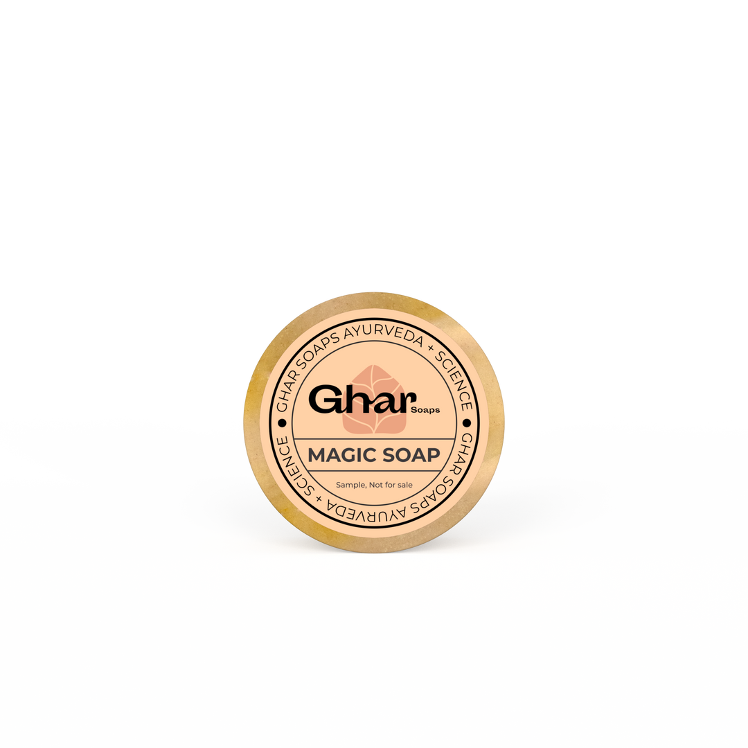 Magic Soap - Sandal wood and Saffron Soap ( sample soap 25g )