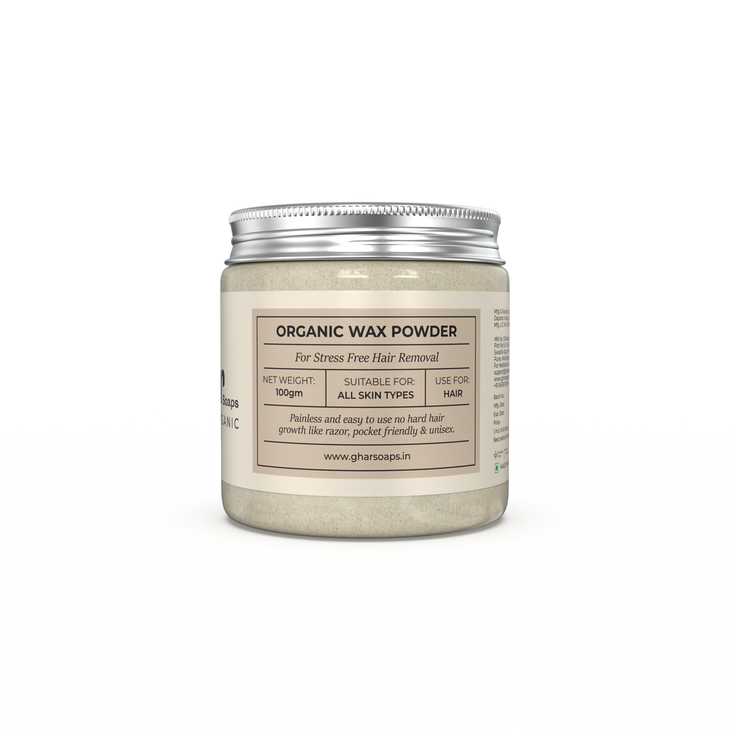 Organic Hair Removal Wax Powder ( Unisex ) GHAR SOAPS