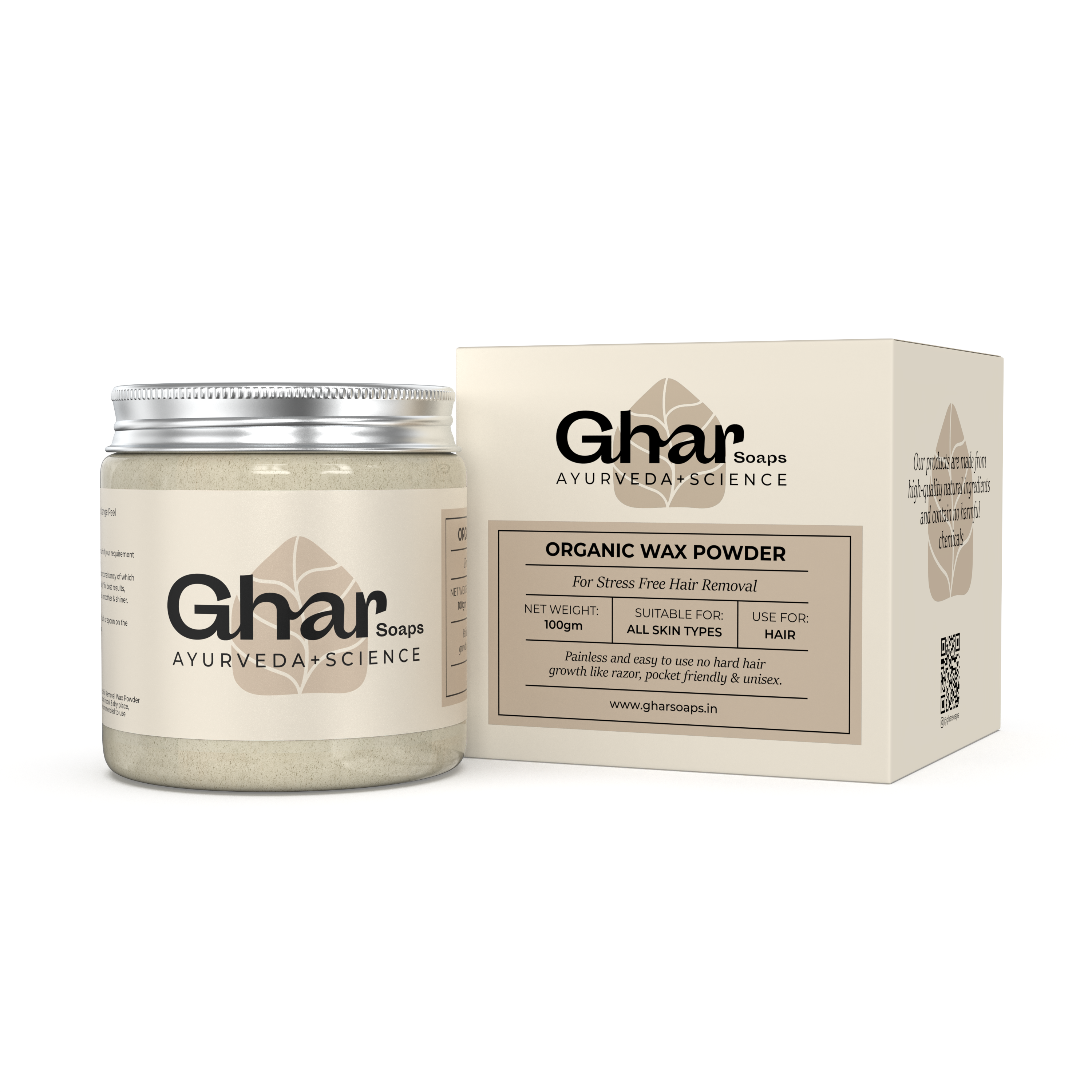The Organic Hair Removal Wax Powder ( Unisex )
